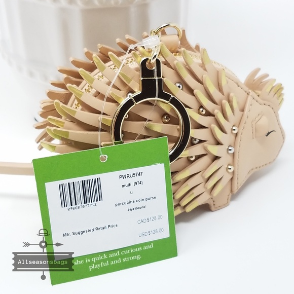 Kate spade porcupine baja bound coin purse nwt - Picture 4 of 8